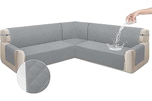 Arfntevss Corner Sectional Couch Covers L Shape Waterproof Sofa Cover