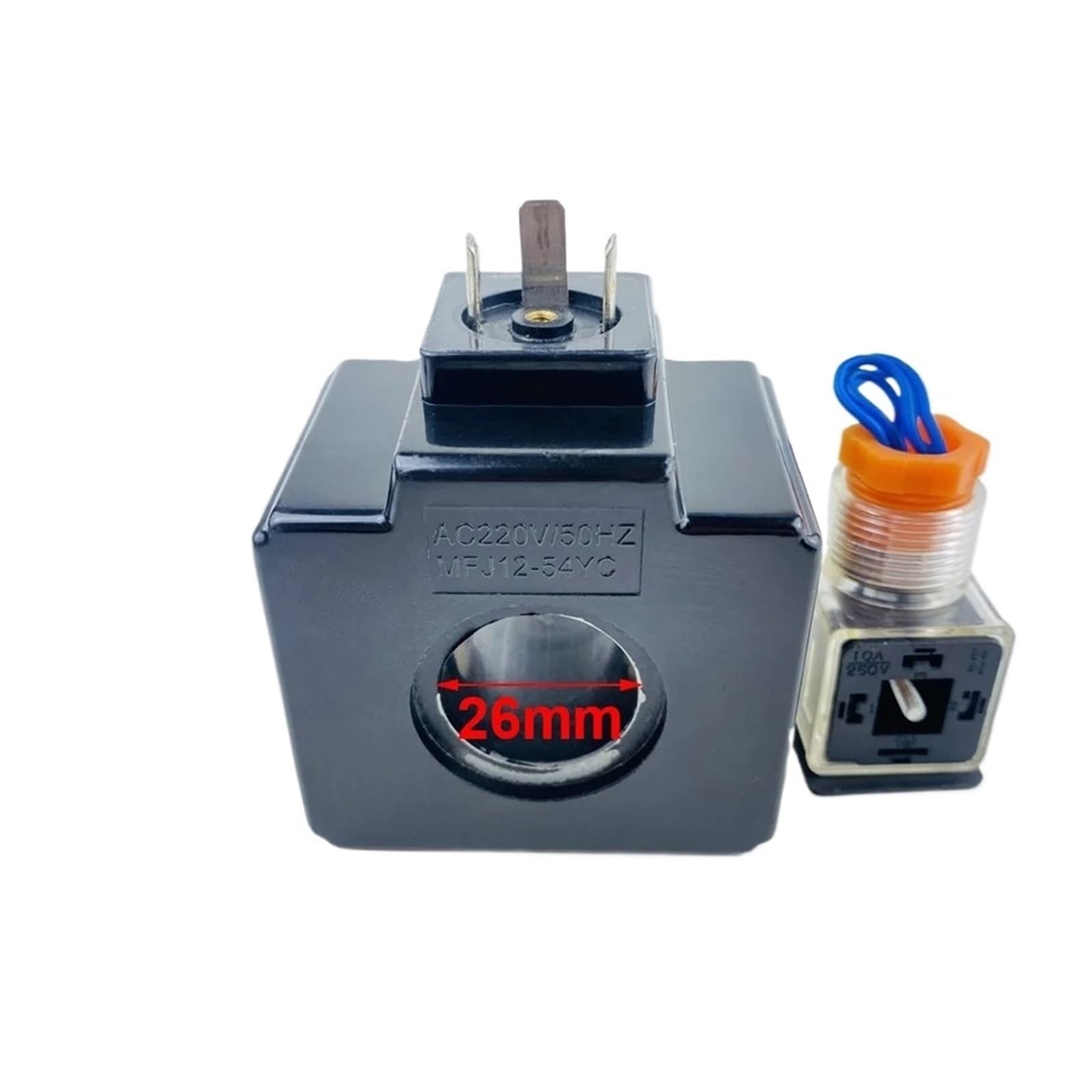 1pcs MFJ12-27YC MFJ12-54YC Hydraulic Solenoid Valve Coil Inner Diameter 22mm 26mm AC110V AC220V(MFJ12-27YC AC220V)