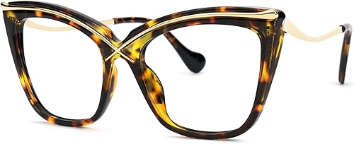 VOOGLAM Gafas de bloqueo de luz azul ojo de gato con estilo para mujeres anti fatiga ocular gafas Janina GOX006465