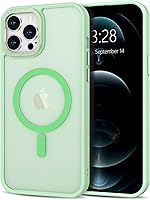 Vista 240 de Anuck - Funda magnética para iPhone 11 compatible con MagSafe, carcasa trasera mate translúcida dura, borde de TPU, delgada, resistente a impactos