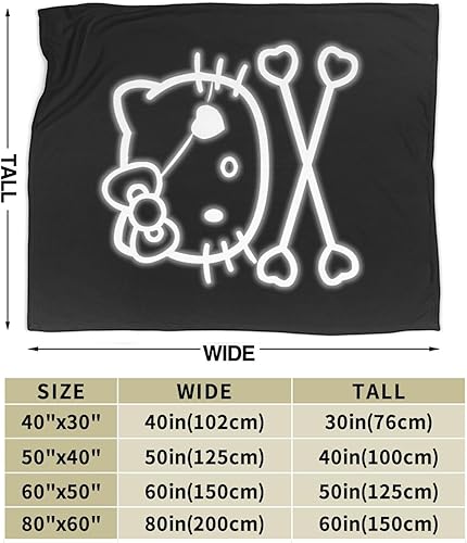 Miniatura 4 de Manta de franela con diseño de dibujos animados kawaii con gatos rosados, ligera, suave y cálida, para sofá o cama, regalos para niñas y mujeres,