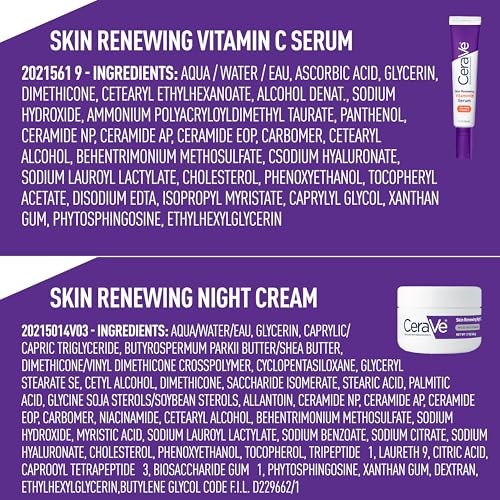 CeraVe Vitamin C Serum and Night Cream Skin Care Set, Travel Essentials | Brightens with Vitamin C Serum and Hydrates with Night Cream with Hyaluronic Acid and Peptides In a Travel Skin Care Set - image 7