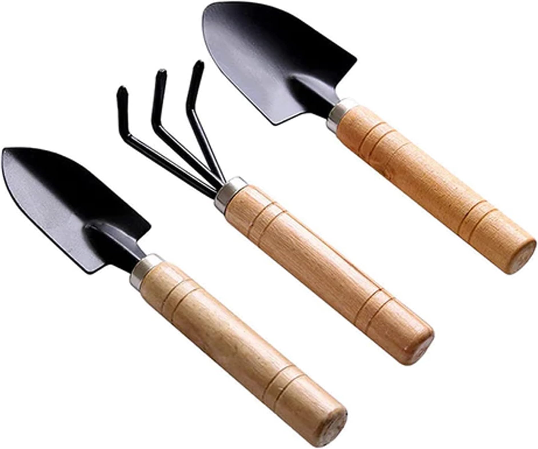 Suzec Gardening Combo Tools Kit Handle Cultivator, Garden Fork