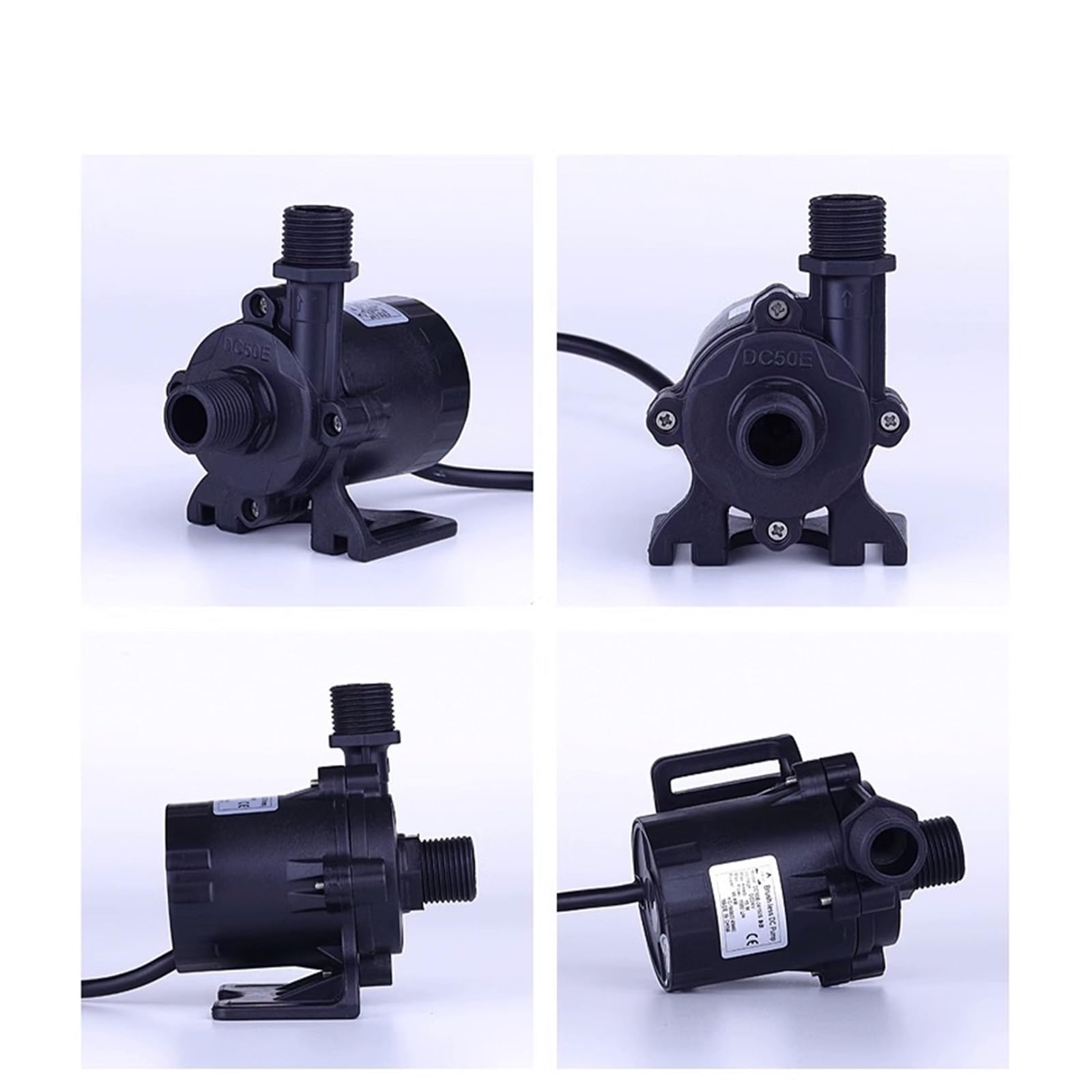 Pompa wspomagająca maksymalne natężenie przepływu 15 m 1560 l/h DC24 V pompa zanurzeniowa bezszczotkowa może być wyposażona w adapter UE IP68 (EU_DC50E-24150S)