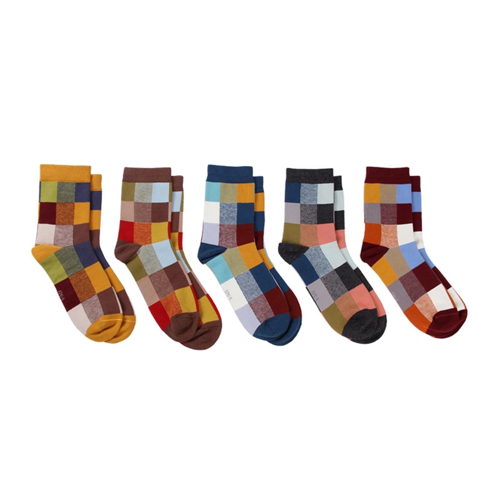 5 par bawełniane skarpetki męskie Skarpety męskie Skarpety Męskie Rozmiar 39-45 (Color : Stripe)