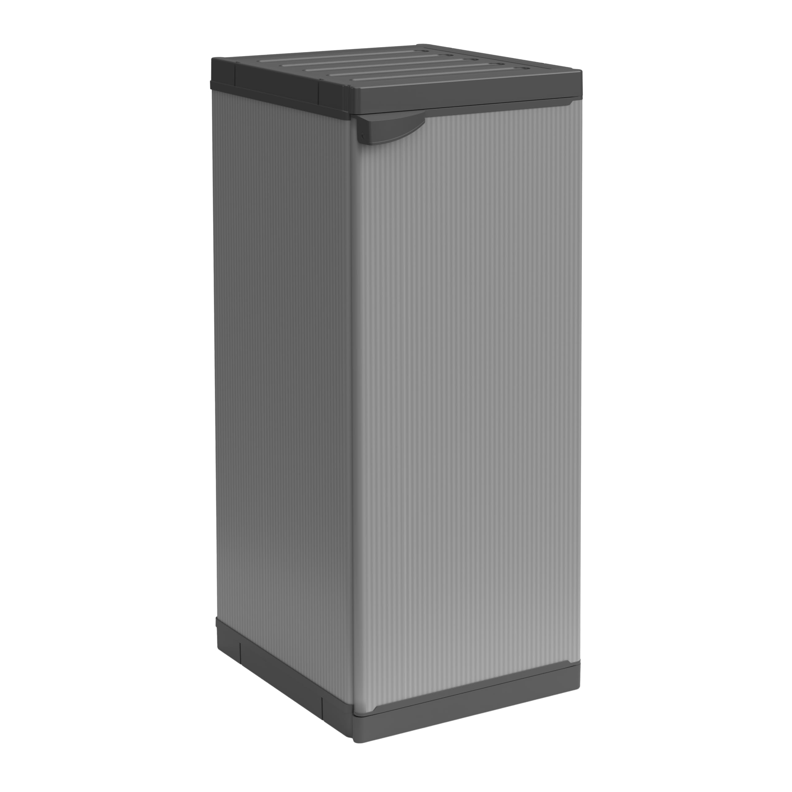 mongardi Hoge kast van pvc-hars en PP, 2 deuren, 3 legplanken, eenvoudig te monteren, modulair systeem, robuust, geschikt voor binnen en buiten, 68 x 40 x 165 cm (l x d x h
