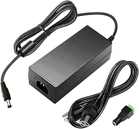 SHNITPWR Adaptador de fonte de alimentação CC 24V 3A CA 100 V ~ 240 V para CC 24 volts 3 Amp 72W transformador conversor 5,5 x 2,5 mm plugue para fita de LED 5050 3528 impressora 3D driver de LED
