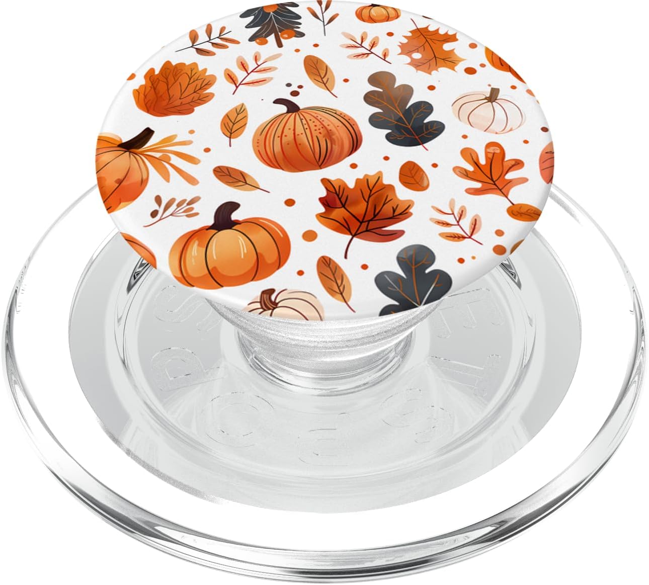 Fall Leaves and Pumpkins for Halloween and Thanksgiving PopSockets PopWallet for MagSafe