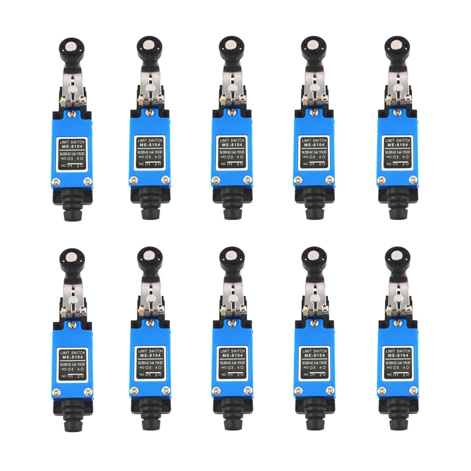 AARTERZZA 10Pcs ME-8104 Limit Switch Rotary Adjustable Roller Limit Switches