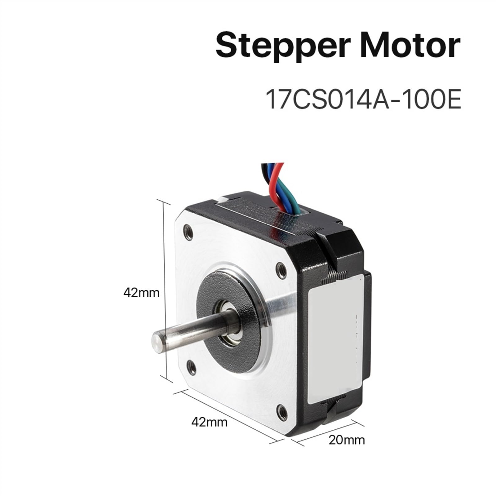 Nema 17 20 mm 2-Phasen-Schrittmotor mit offenem Regelkreis, 0,4 Nm, 1,0 A, kurzer Motor for CNC-Extruder, DIY-3D-Druckermotor,Stabile Leistung