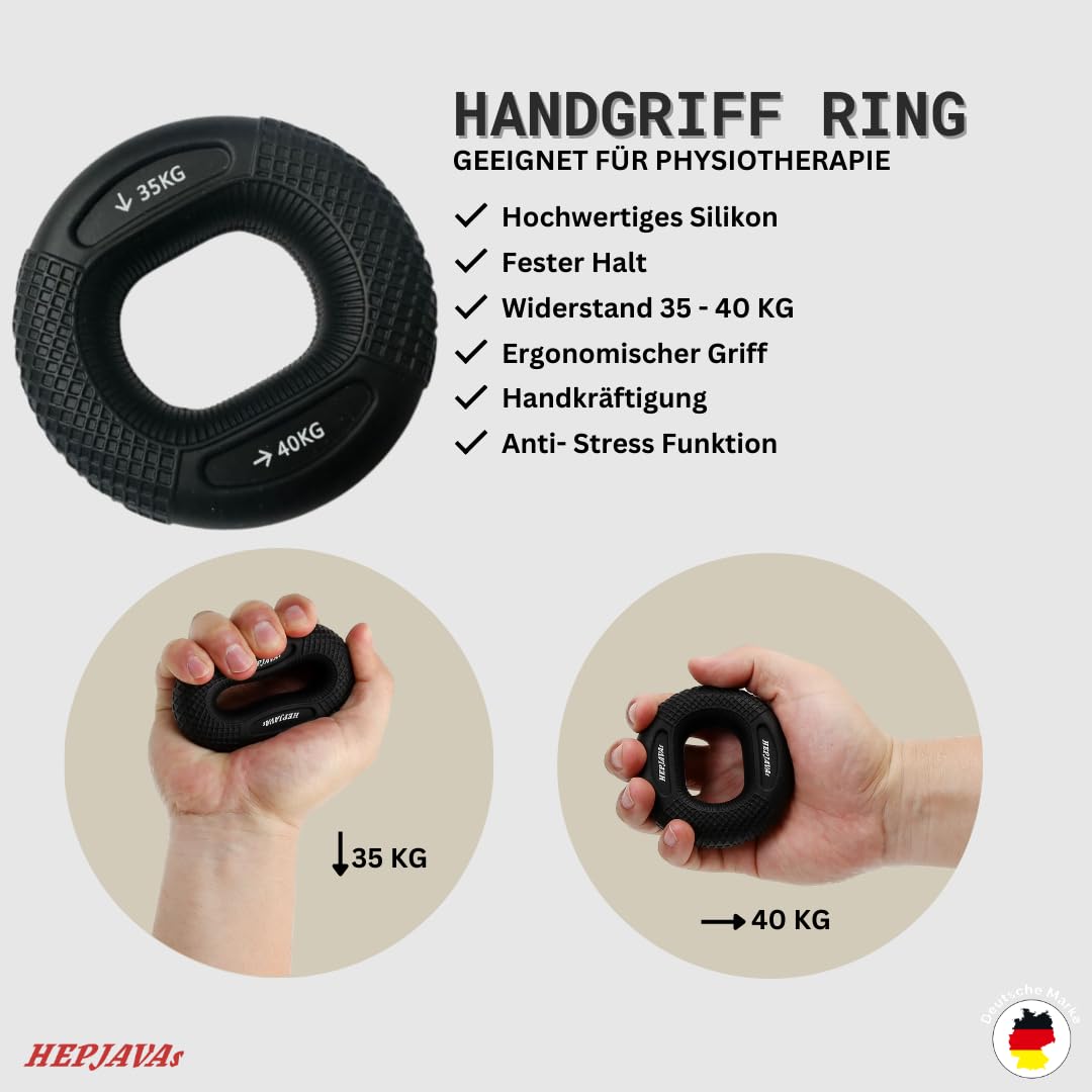 6-in-1 Handtrainer Set – Griffkraft & Unterarmtrainer mit einstellbarem Widerstand, Gyroskop-Ball, Fingerstrecker & Grip Ring – für Sport, Reha, Physiotherapie & Klettern
