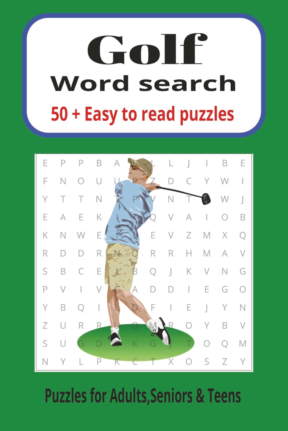 golf word search: Golf-Themed Word Search Puzzle Book: 50+ Puzzles with Answers for adults and teens, 6x9 inches (110 pages|gift, golf lovers