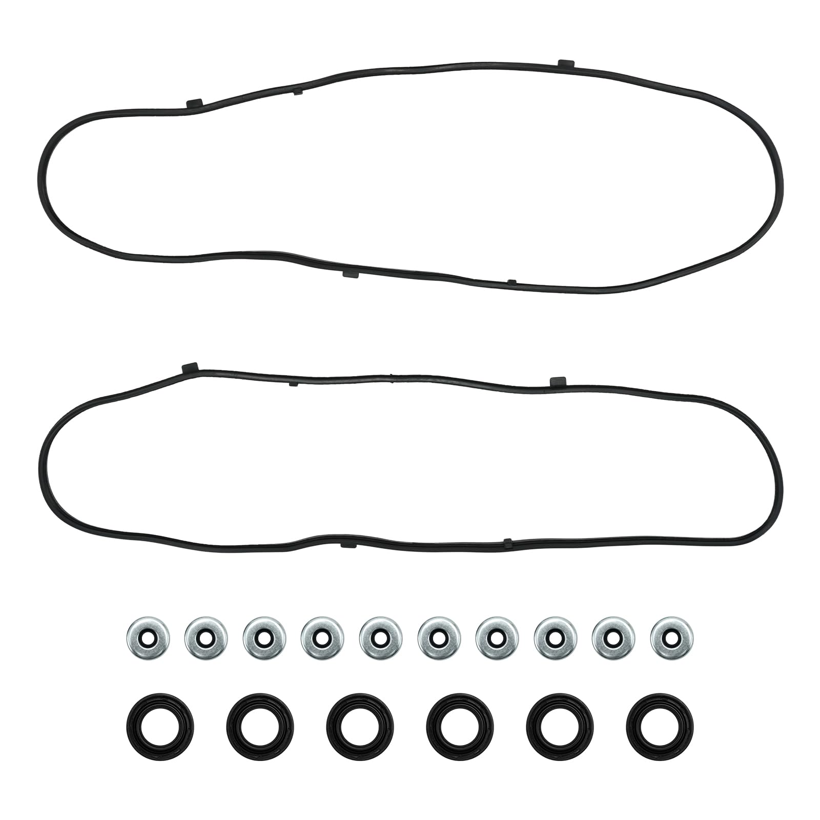 KAX Valve Cover Gasket Set Compatible with Honda Odyssey 2005-2010, Pilot 2005-2008, Accord 2003-2007, Ridgeline 2006-2008, Acura MDX 2003-2009, TL