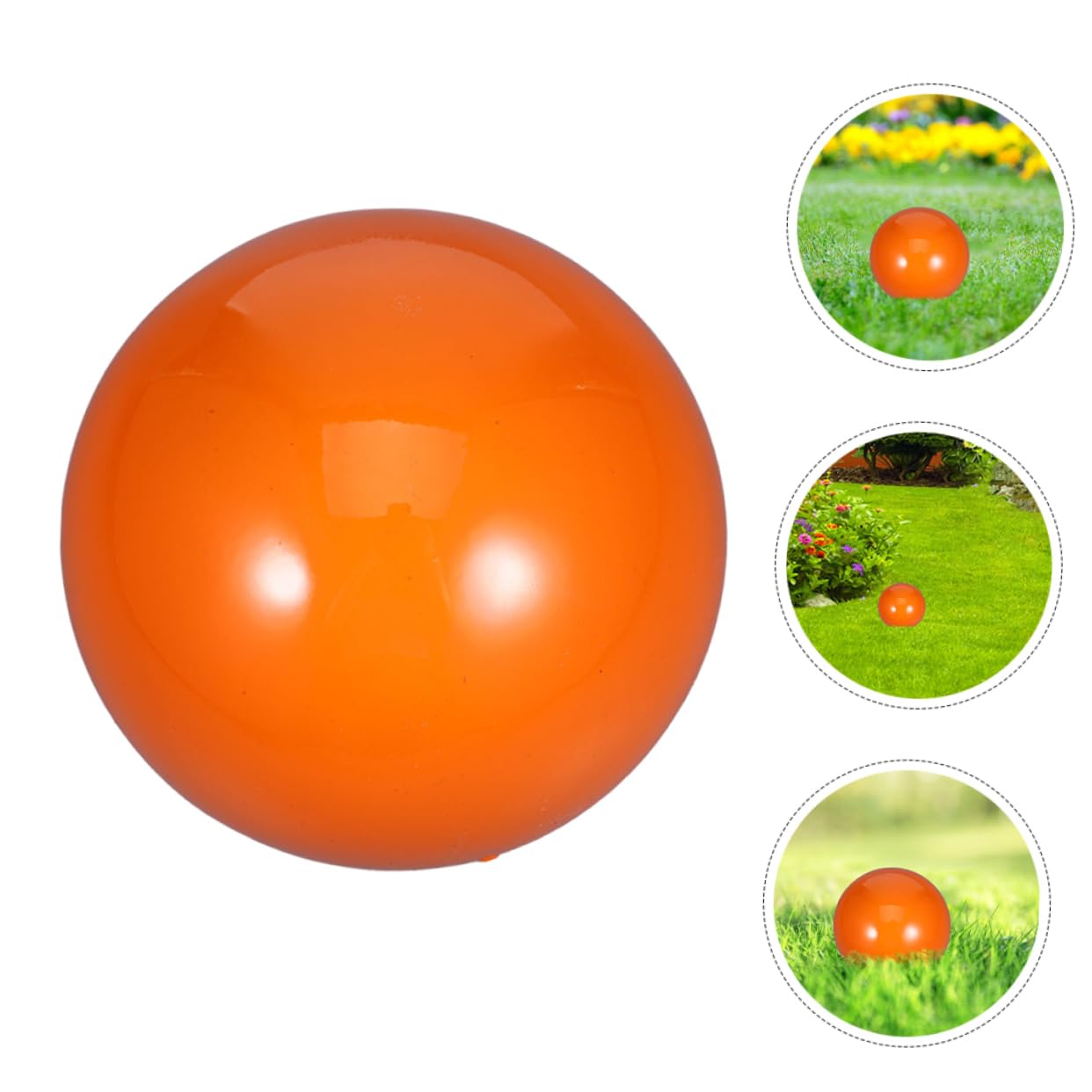 TOPBATHY Palla Specchio da Giardino in Acciaio Inox Riflettente Arancia