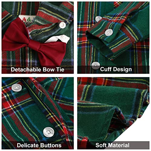 Image of A&J DESIGN Baby Boys Suits Infant Gentleman Formal Wedding Suspenders Outfit with Bowtie
