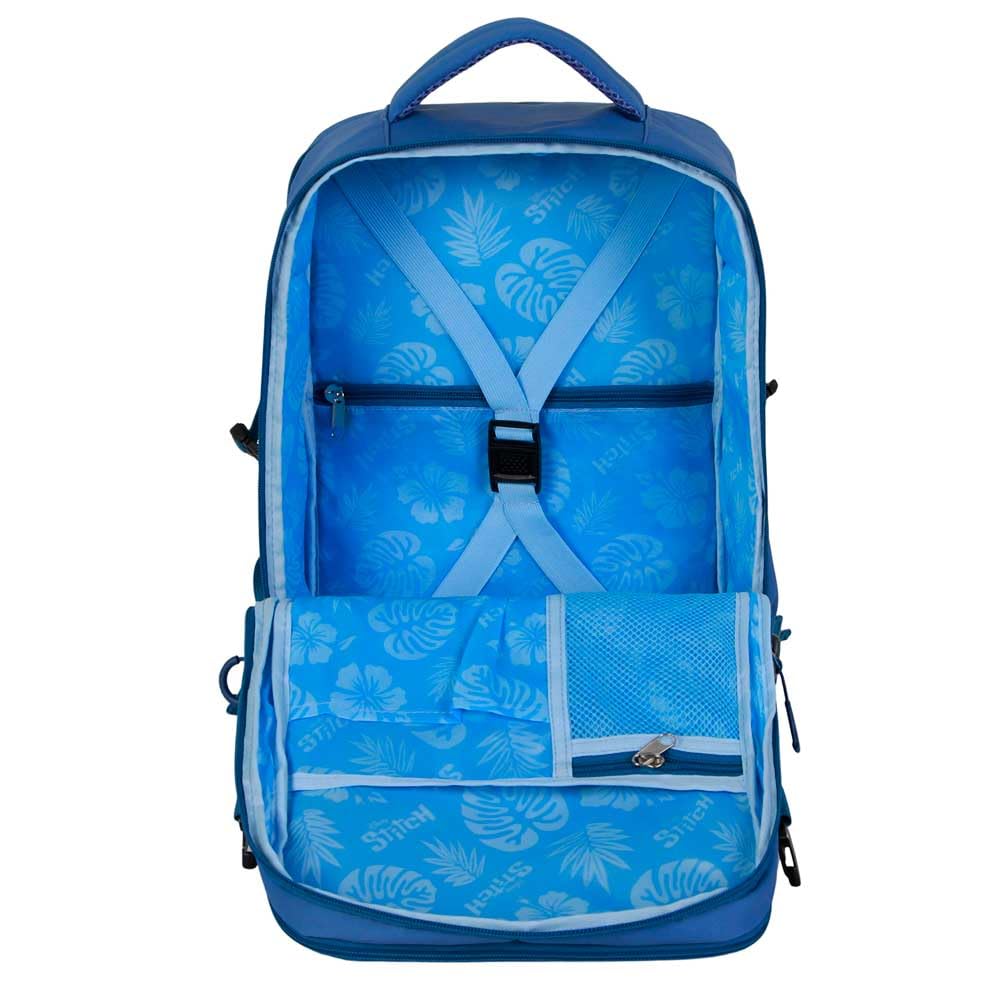 Disney Lilo y Stitch Varsity-Mochila Mercury 2.0 Viaje Cabina Avión 40x20x25cm, Azul, Capacidad 20 L