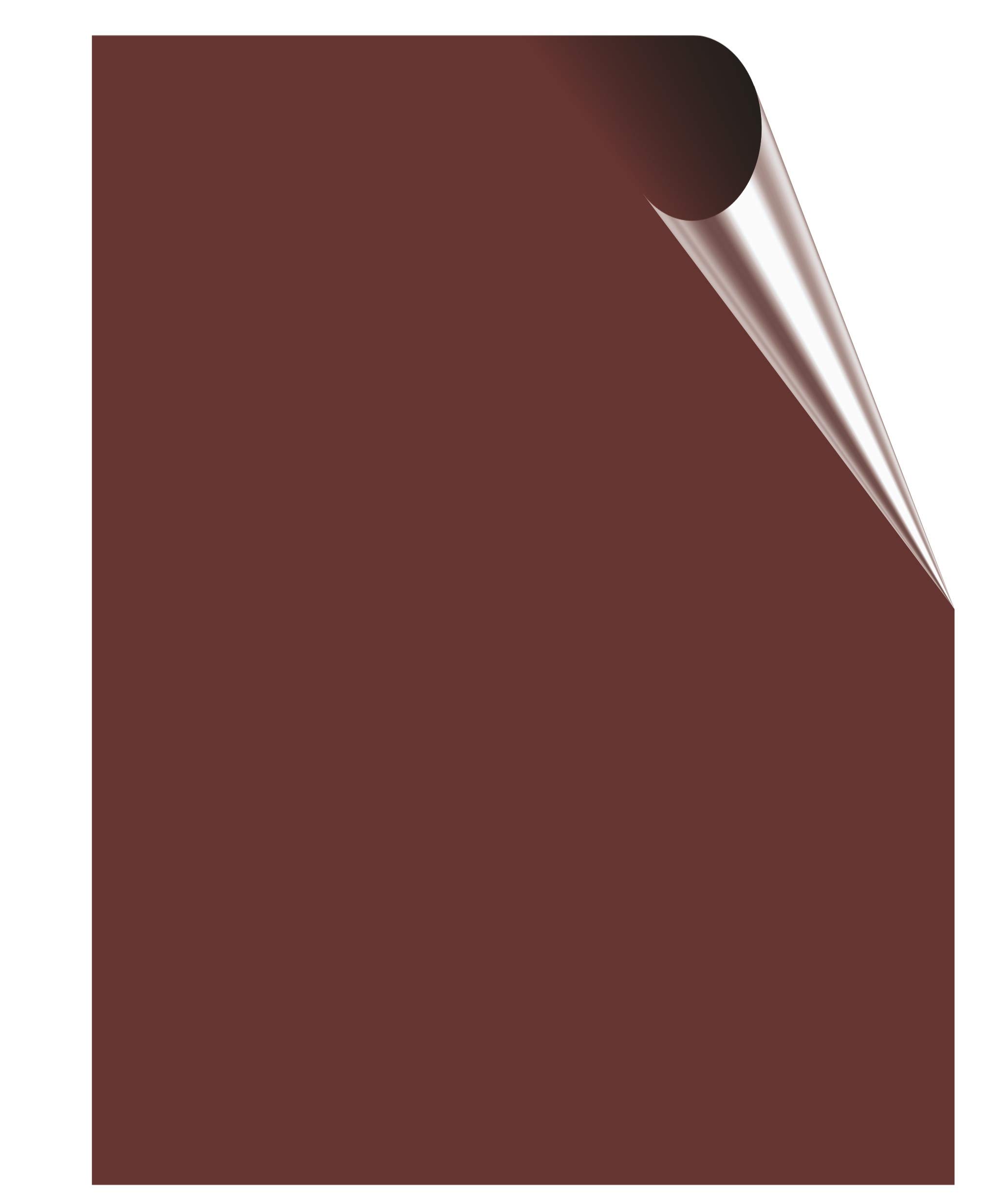 Tile Stickers, Coloured Gloss, use on 150mm x 200mm / 15cm x 20cm / 6 x 8 Inch Tiles, Waterproof for Kitchen, Splashback, Bathroom, Self Adhesive, Peel and Stick, Removable (Brown, 10)