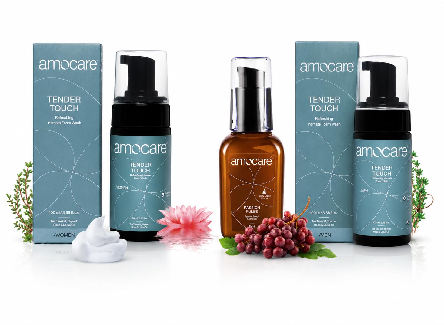 Amocare Complete Intimate Hygiene Starter Kit | Foam Wash for Men + Vaginal Wash for Women + Lubricant Gel | pH Balanced | Dermatologically Tested | For Him & Her-image-35