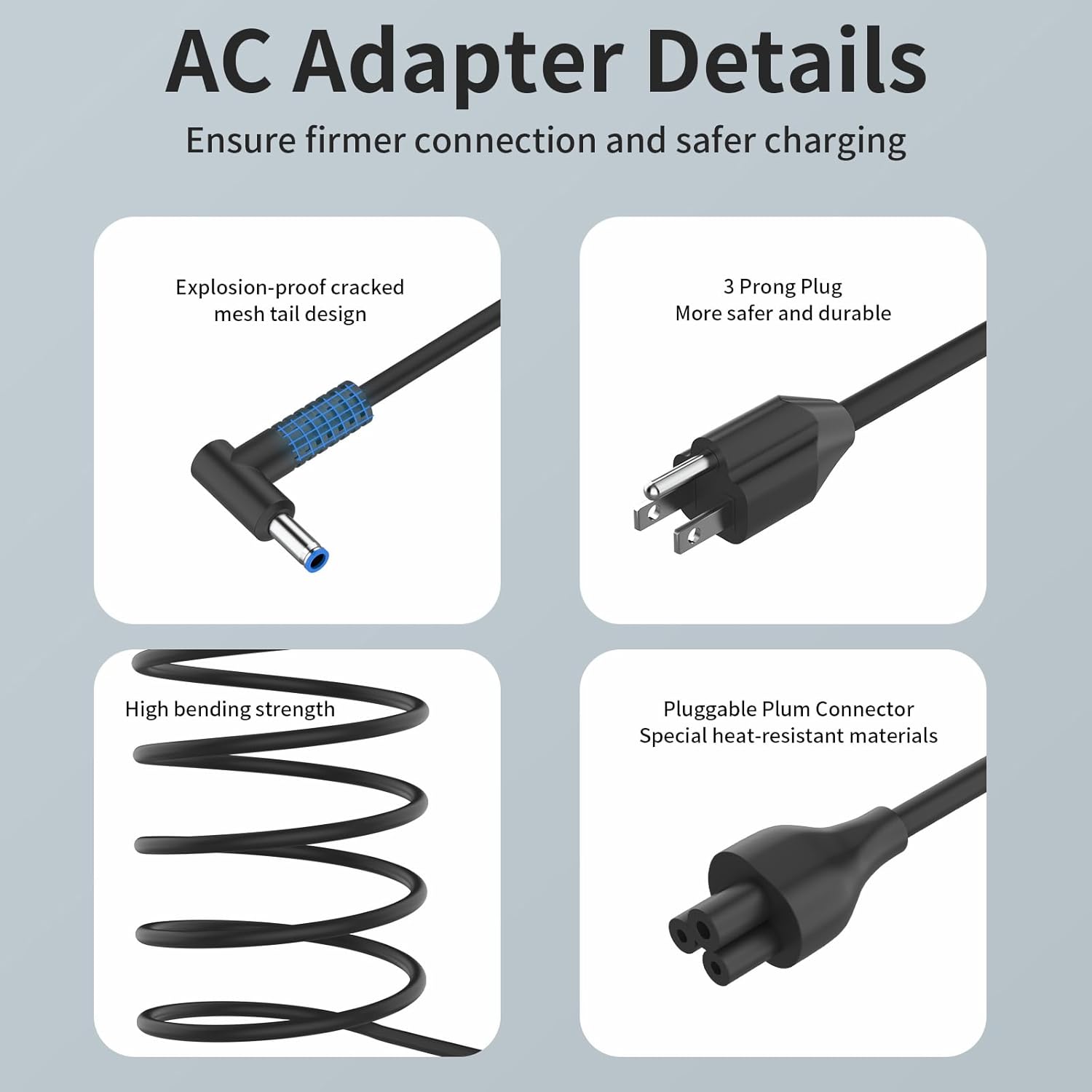 45W 741727-001 L25296-001 TPN-LA15 Laptop Charger Fit for HP Pavilion x360 Charger 11 13 15 15-f272wm 15-f387wm 15-f233wm 15-f222wm 15-f211wm HSTNN-LA40 HSTNN-CA40 HSTNN-DA40 Power Adapter Supply Cord
