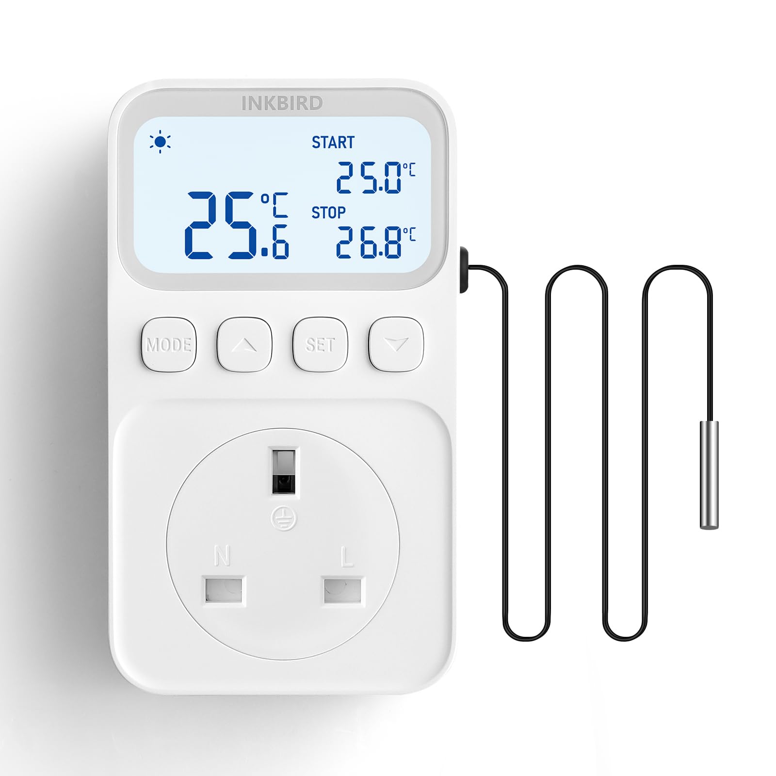 See full amazon price history chart for INKBIRD Plug-in Timer Thermostat C216T Temperature Controller Heating and Cooling Programmable with Timing Control High/Low-Temperature Alarm Refrigeration Delay Memory Function (UK-Plug) INKBIRD Plug-in Timer Thermostat C216T Temperature Controller Heating and Cooling Programmable with Timing Control High/Low-Temperature Alarm Refrigeration Delay Memory Function (UK-Plug) (B0CQQL836W) Amazon Price History, Amazon Price Tracker