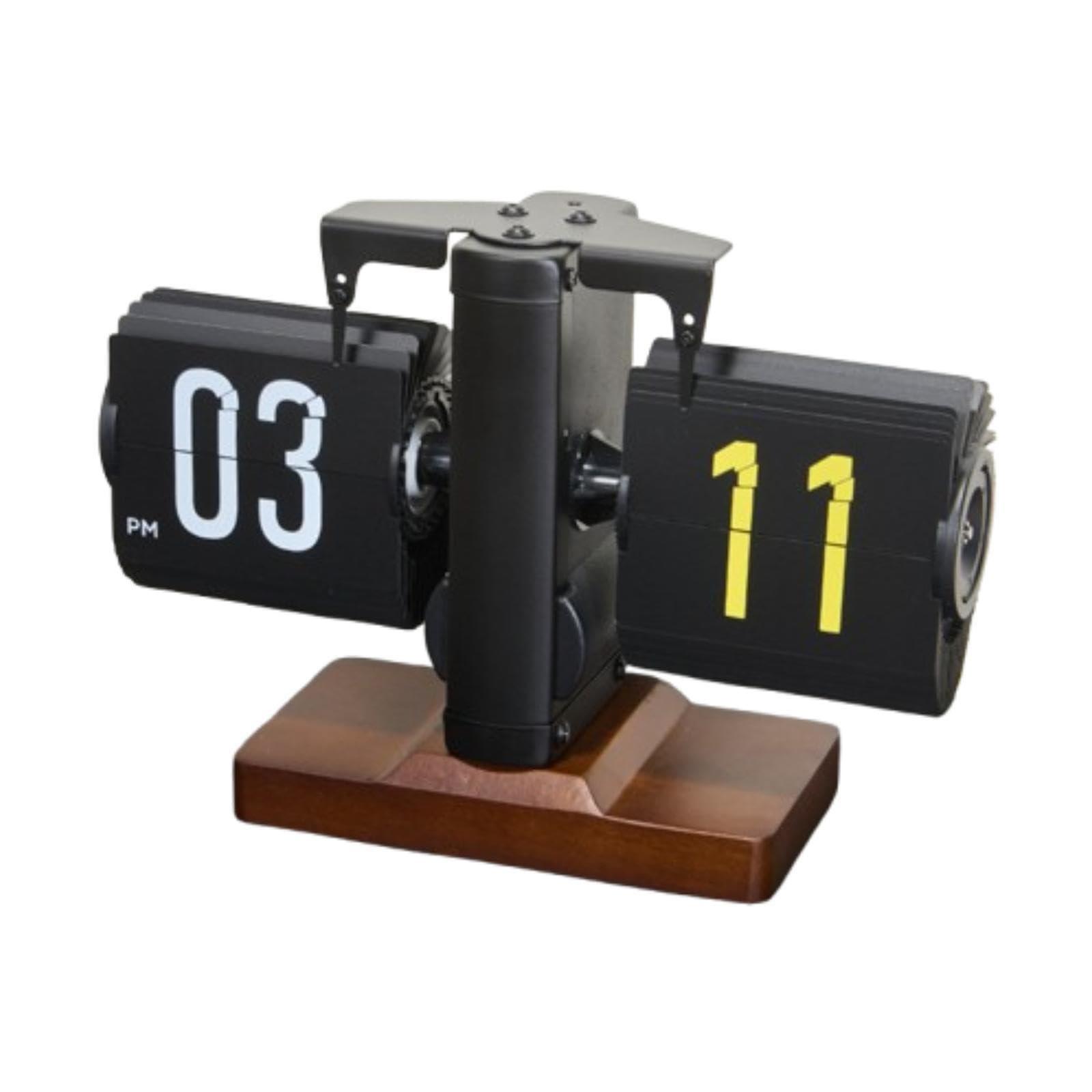 Reloj de escritorio moderno silencioso automático de madera maciza individual