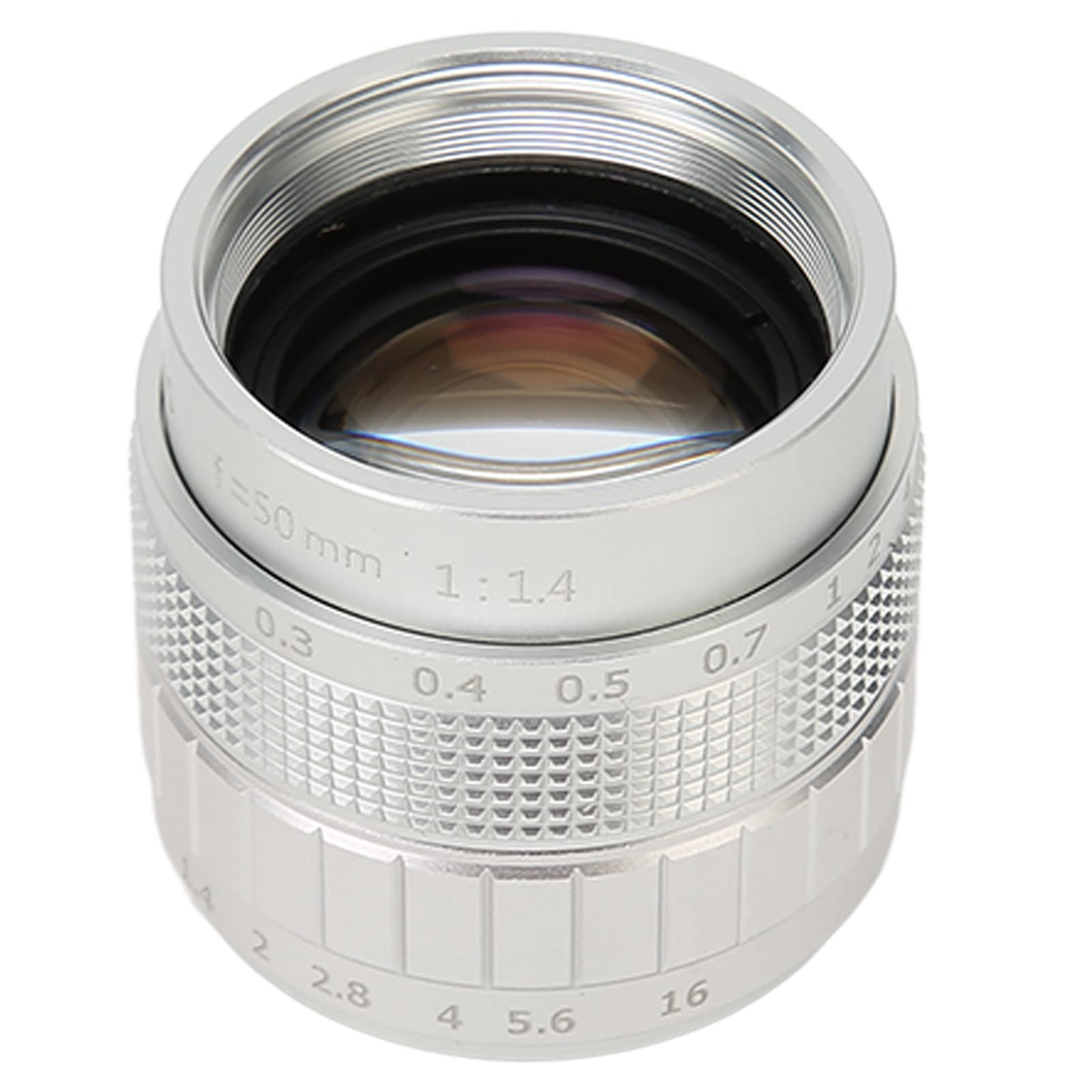 50 mm F1.4 Duża apertura manualna obiektyw Focus, ręczna regulacja HD 2/3 -calowa obiektyw FA Focus Camalens do krajobrazu, martwej żywotności, podróży i fotografii makro.