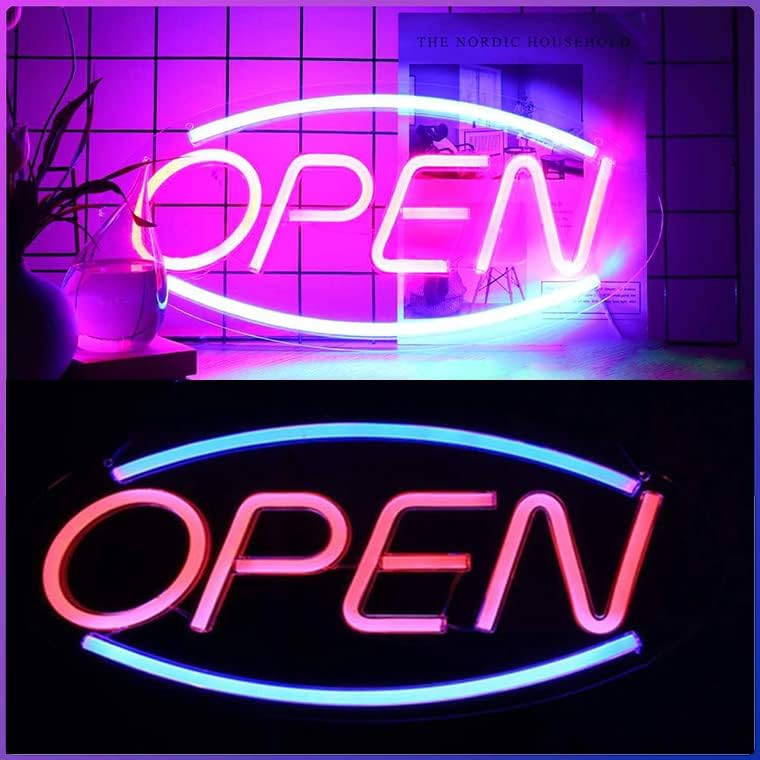 LED看板 open ネオン 看板 ネオンサイン USB電源 ネオン管 ネオンチューブ 営業中 デコレーション アメリカ 北欧 カフ