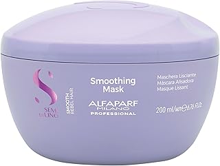 Alfaparf Milano Semi Di Lino Smooth Mask for Frizzy and Rebel Hair - Intensive Detangling Hair Treatment - Controls Frizz - Straightens and Hydrates Unruly Hair