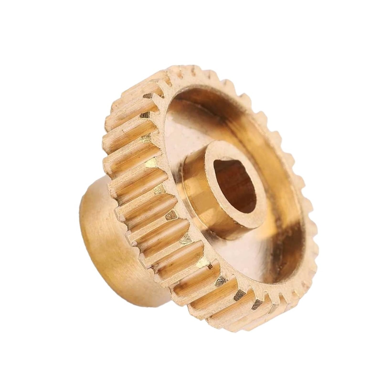 Bevel Gear Pinion Hardware Mechanical Spur Gear Brass 30 Tooth 0.8 Mod 6mm Hardware Industrial Parts