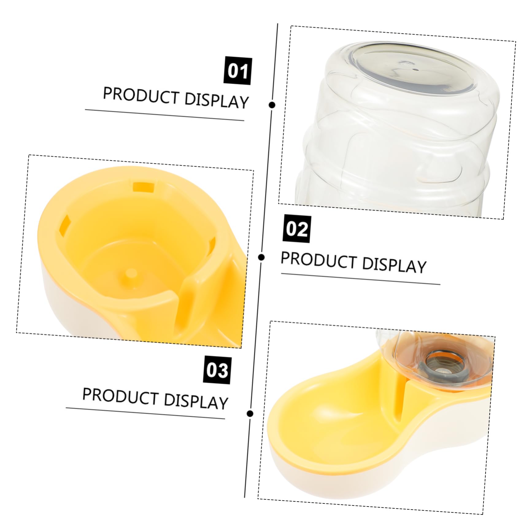 GALPADA 1pc Pet Water Bowl for Dogs and Cats Automatic Feeder with Slip Design Easy to Clean for Pets Durable Material