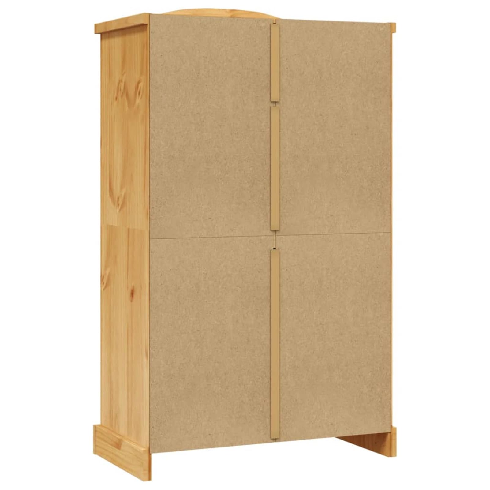 Mexikanischer Kleiderschrank aus Kiefernholz, 2-türig, Aufbewahrungs-Organizer für Schlafzimmer, stilvolle Möbel für Kleidung und Accessoires
