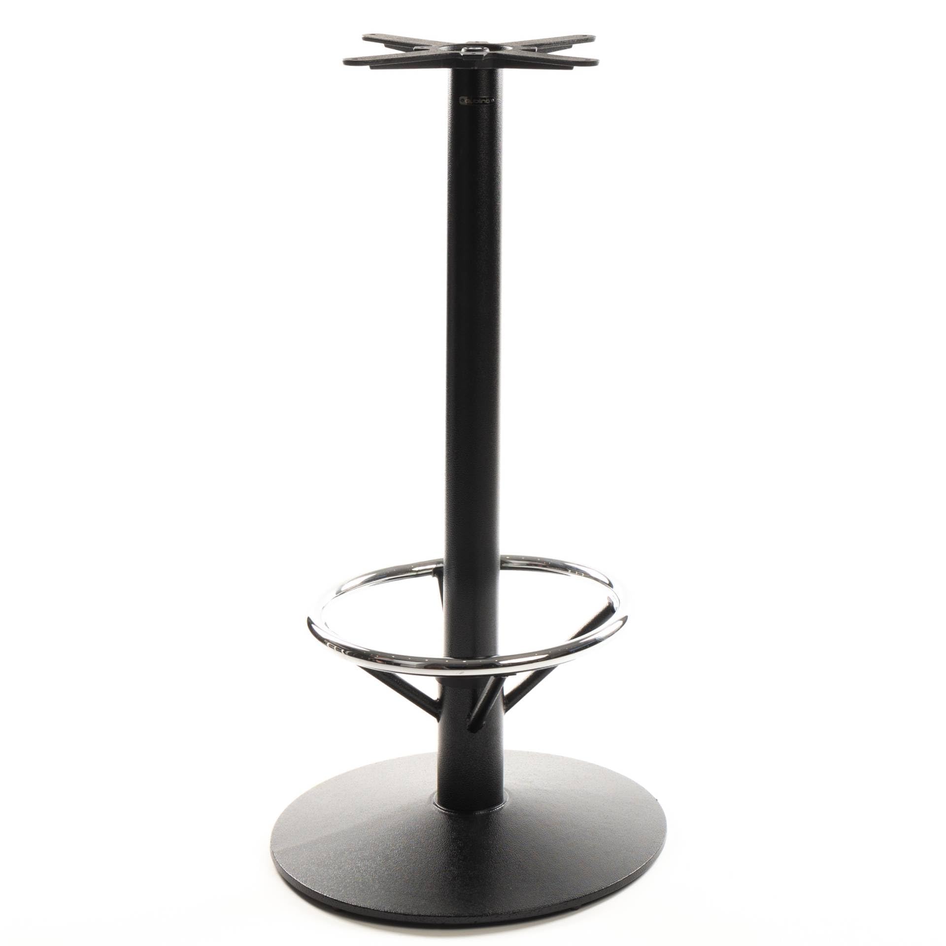 Premium Stehtischgestell Stahl - PJ7806 | schwarz | Höhe 108 cm | Bodenplatte Ø 55 cm | max. Tischplattengröße 60x60 cm | Ideal für Stehtische