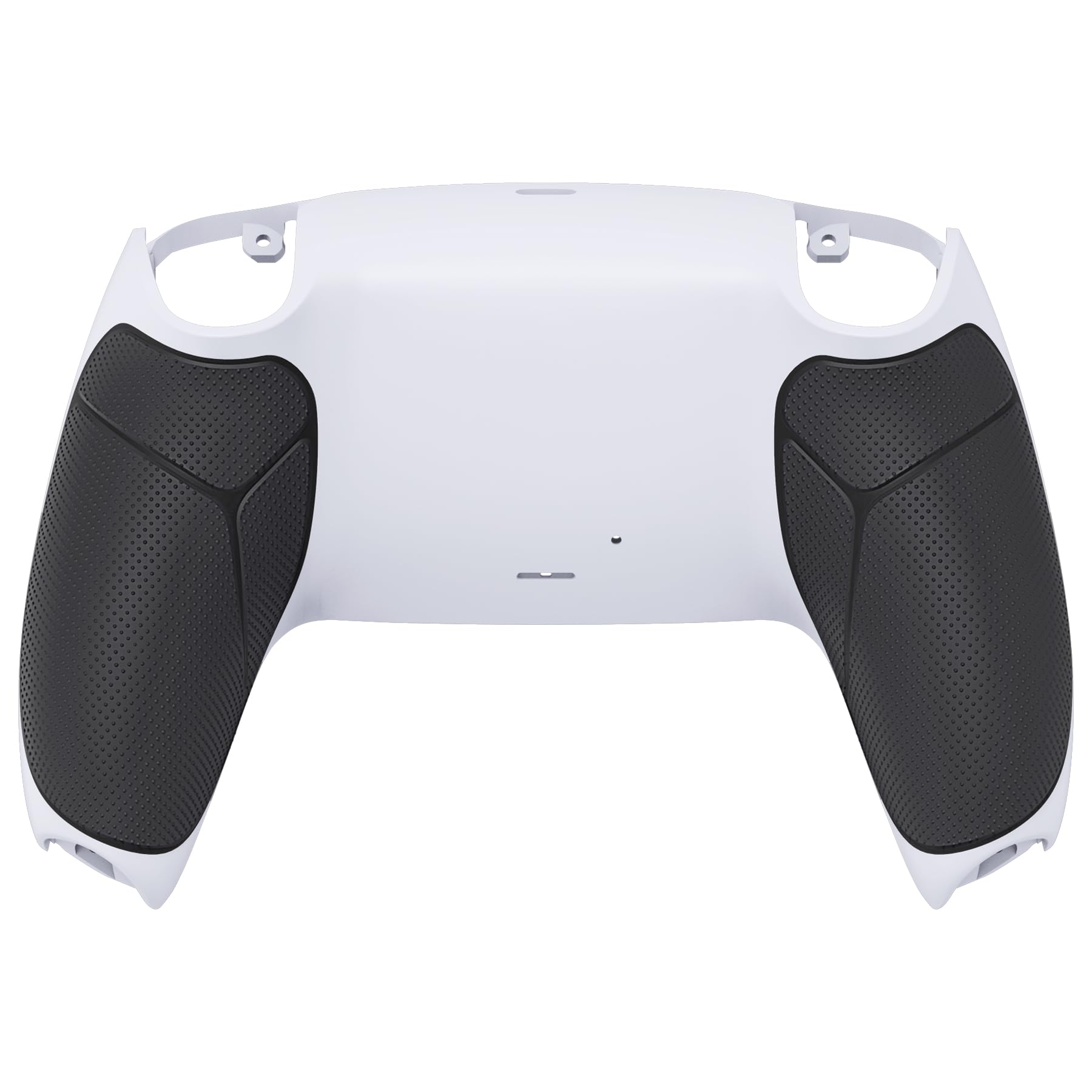eXtremeRate Cover Posteriore per ps5 Controller BDM-010 020 030 040 050 060,Custodia Grip Gomma Scocca Copertura Ricambio Compatibile con ps5 Controller-Bianco&Nero