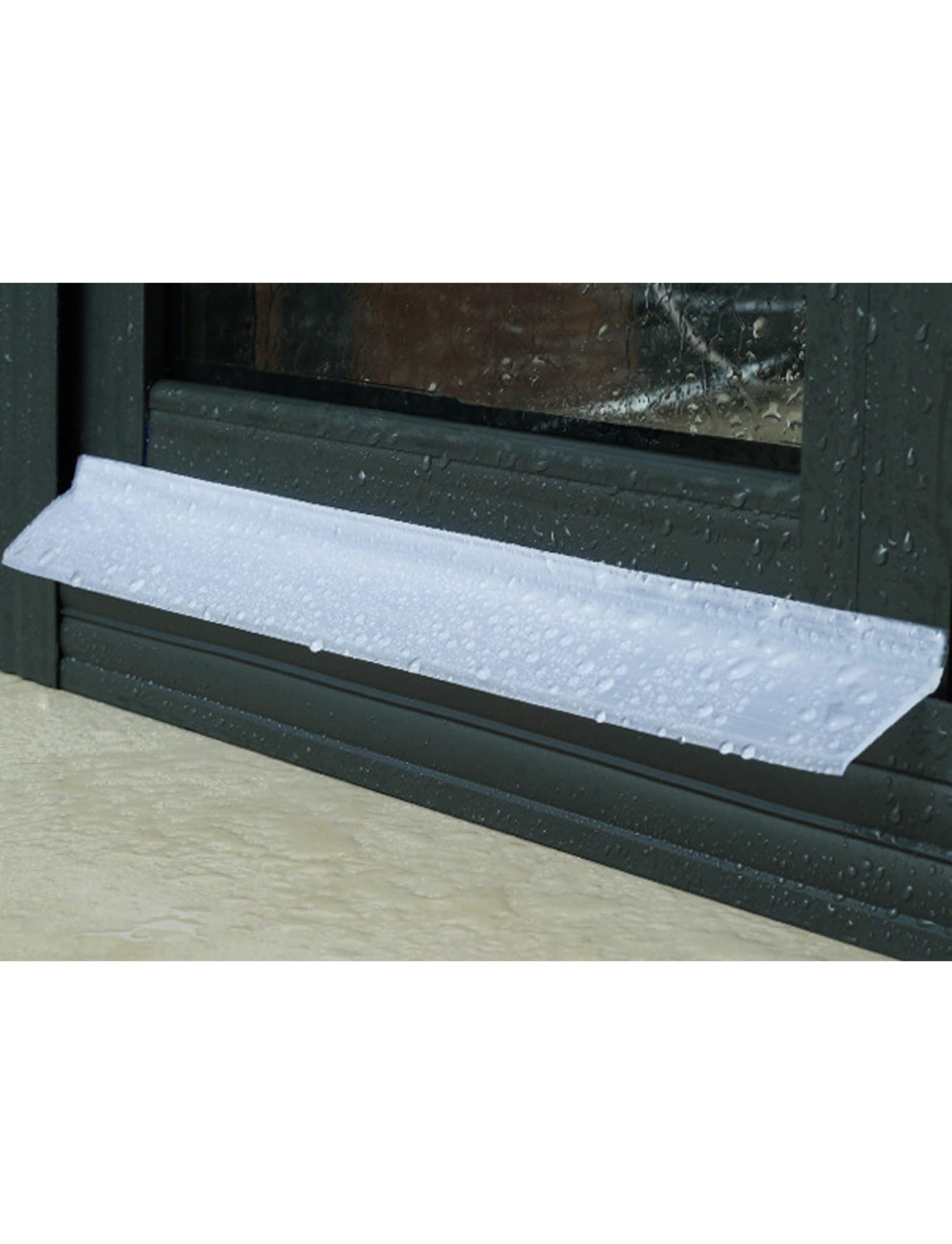Rain Drip Guard, Rain Edge Diverter, Window Water Barrier Strip, Wear-Resistant Rain Deflector, Self-Adhesive(Clear,50cm)