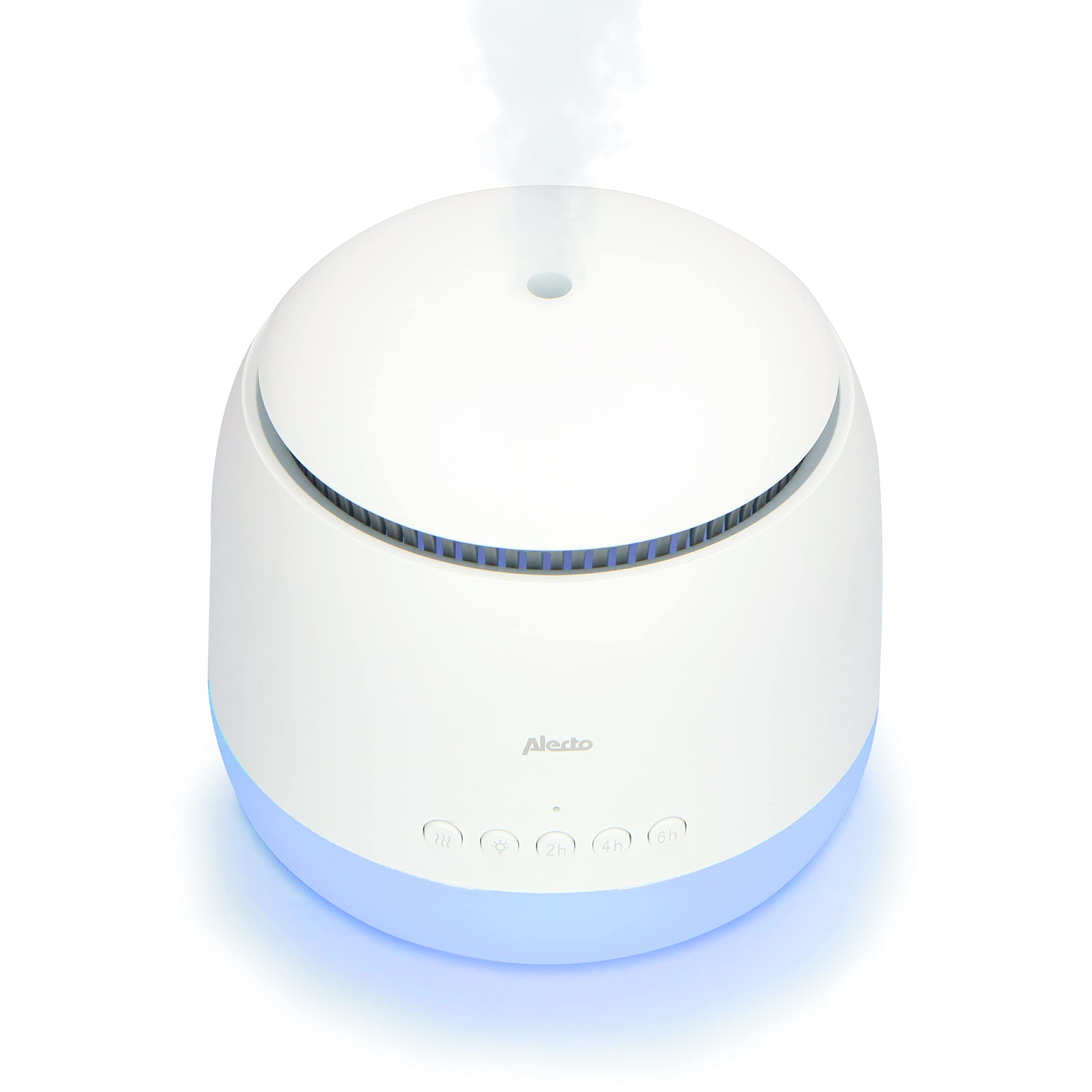 Alecto BC23 - Difusor de aroma para habitación de los niños - Humidificador 3 en 1 para habitación del bebé - Silencioso, ideal para un sueño sin problemas - Sin ojos secos o estímulos de tos - Blanco