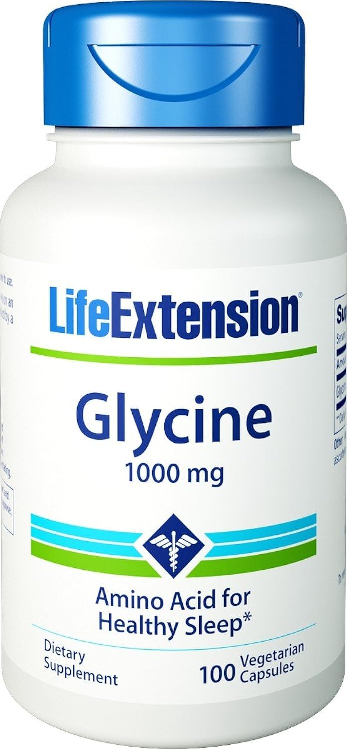 Life Extension Glycine 1000 mg, 100 Vegetarian Capsules-Pack-2