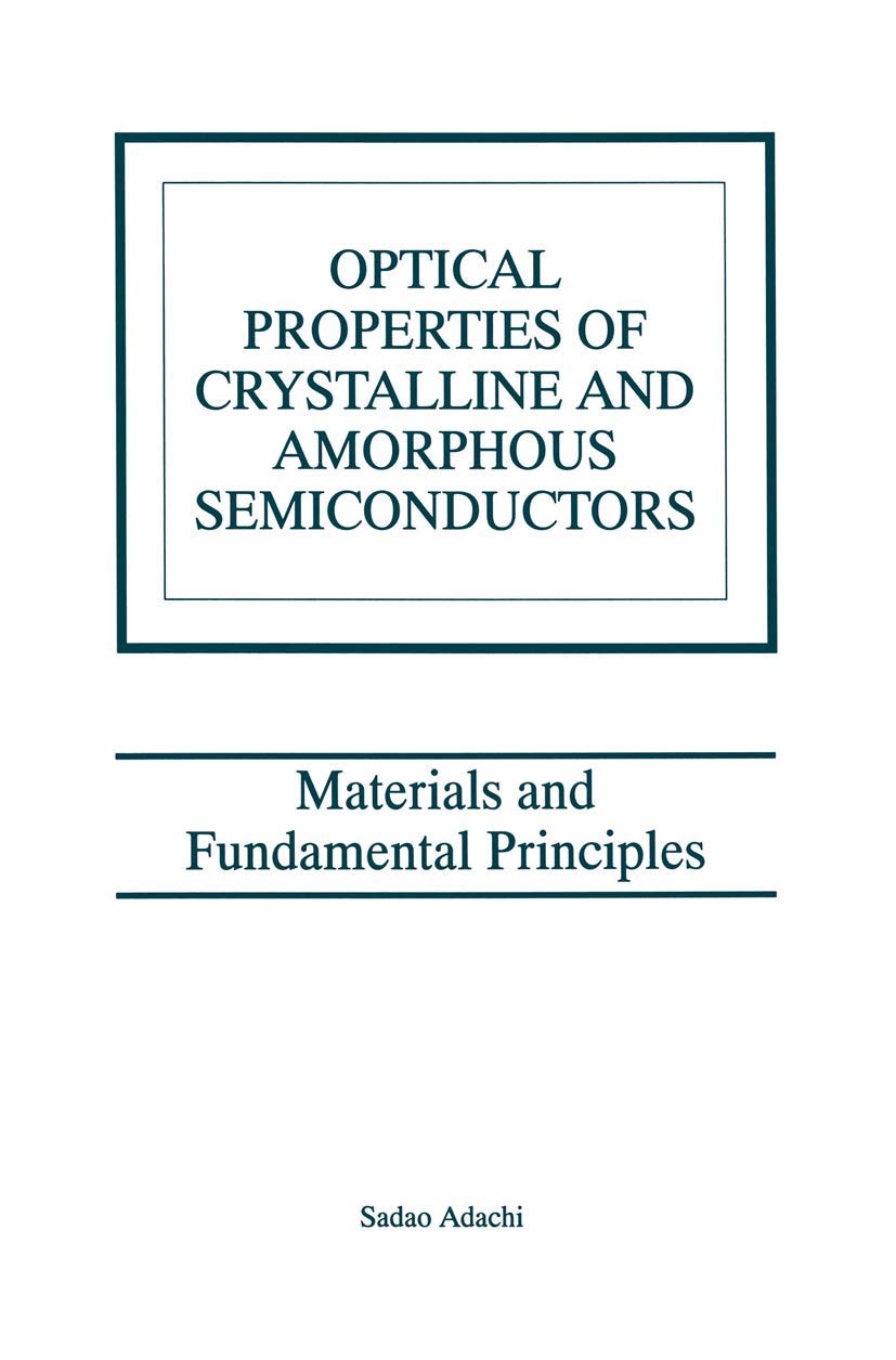 Optical properties of crystalline and amorphous semiconductors