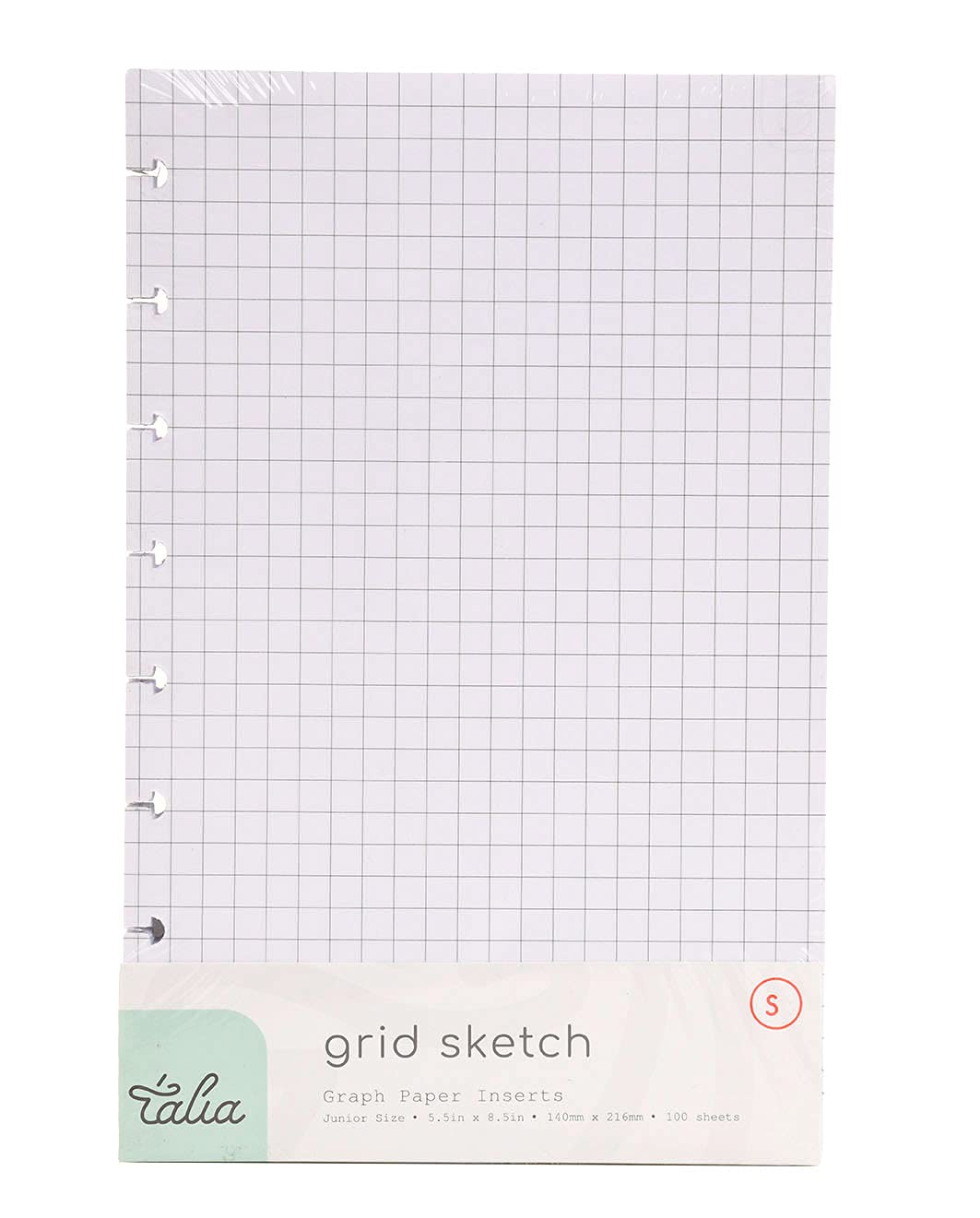 Talia Discbound Notebook Ricariche Junior (5.5In X 8.5In) Grid Pages-image