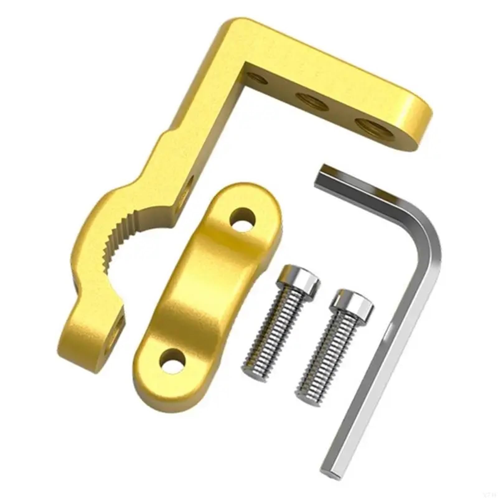 Fdyxumw Gold Bracket Light 17-22Mm Handlebar Motorcycle Multifunction Mount Bracket 10Mm 8Mm 6Mm Fit For M6 Fit For M8 Thread For Base Light(Gold)