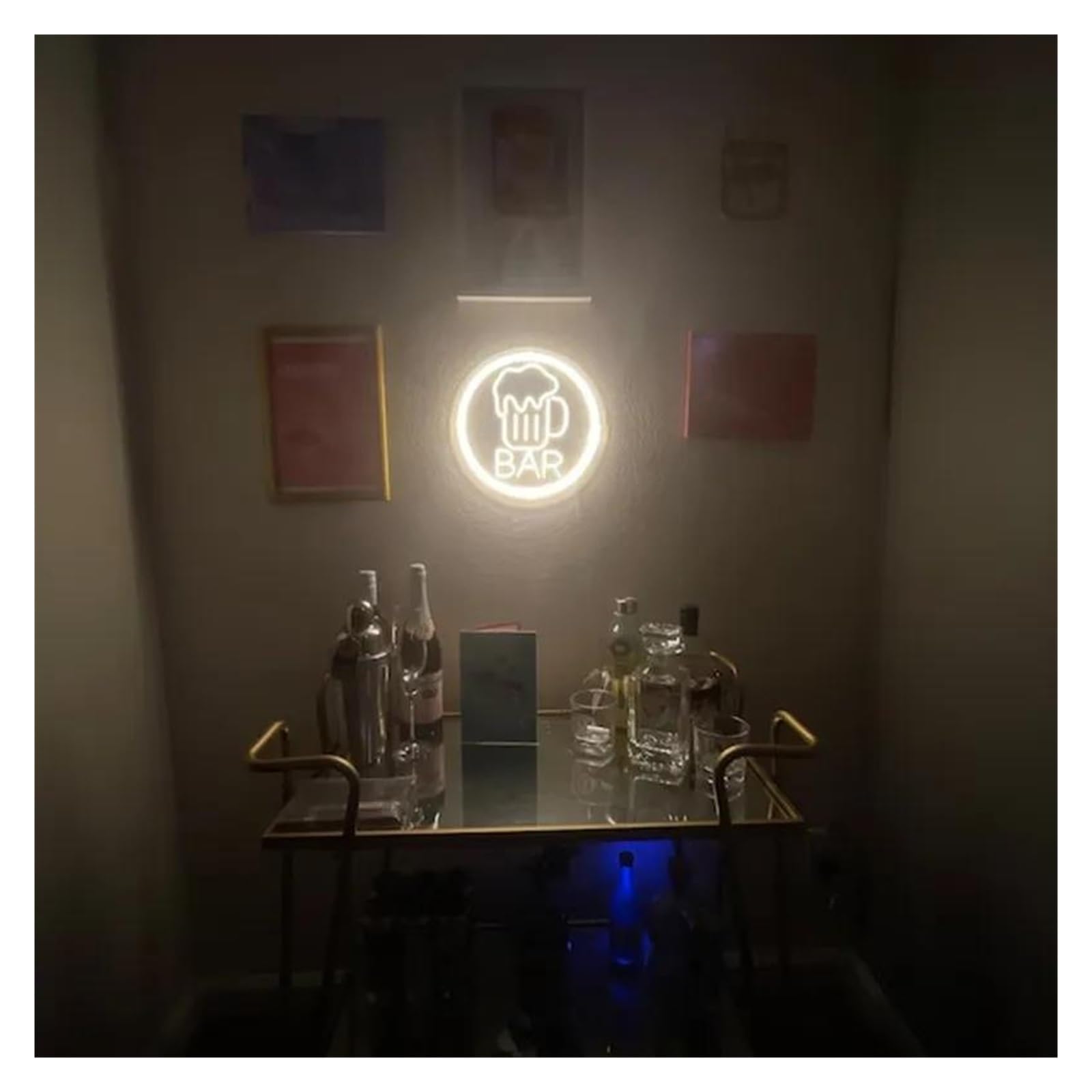 Luces de neón Letrero De Neón Para Bar De Cerveza, Luz De Neón Para Bar, Letrero De Bienvenida Con Luz USB, Decoración De Pared Para Habitación De 30cm