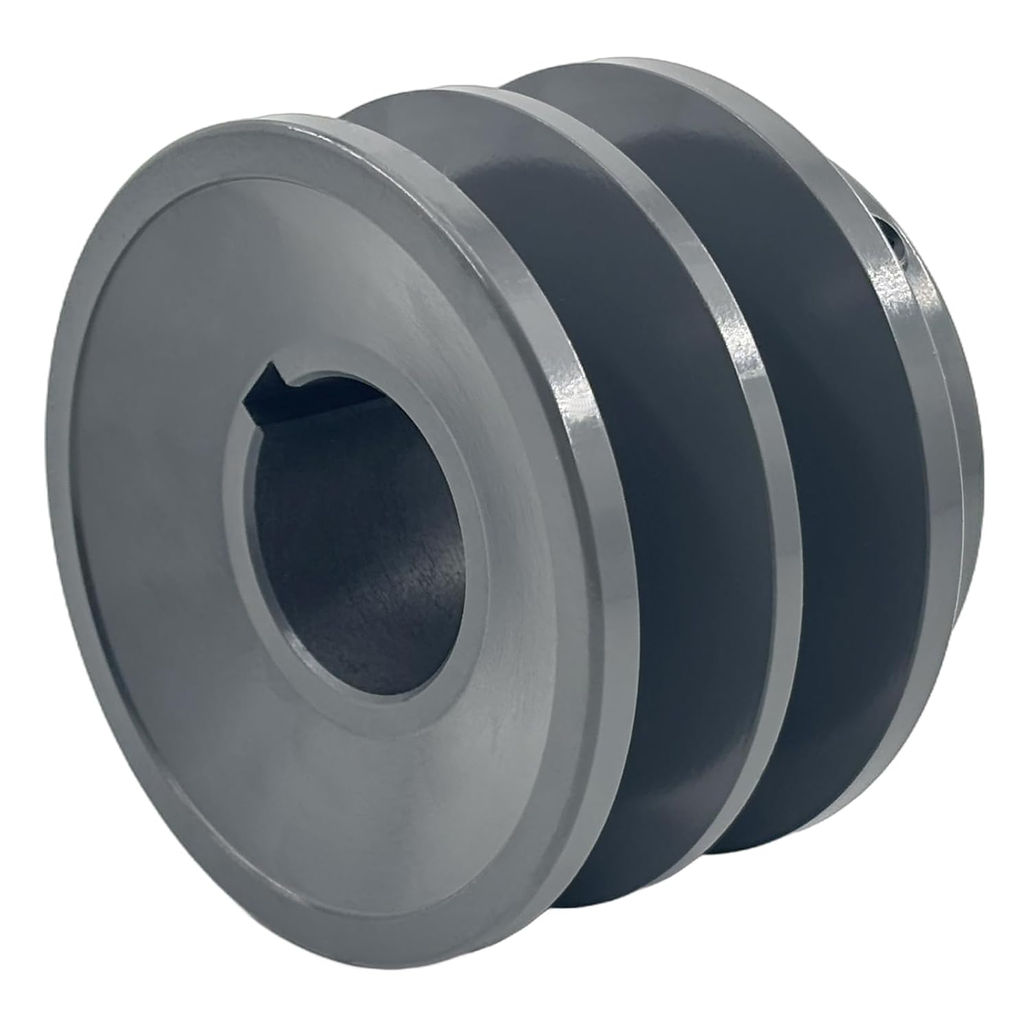 2BK28-1 1/8 Double Groove Pulley,v Belt Pulley 1 1/8 inch bore 2.95" OD,Motor Pulley Cast Iron for A AX B BX 4L 5L V-Belts