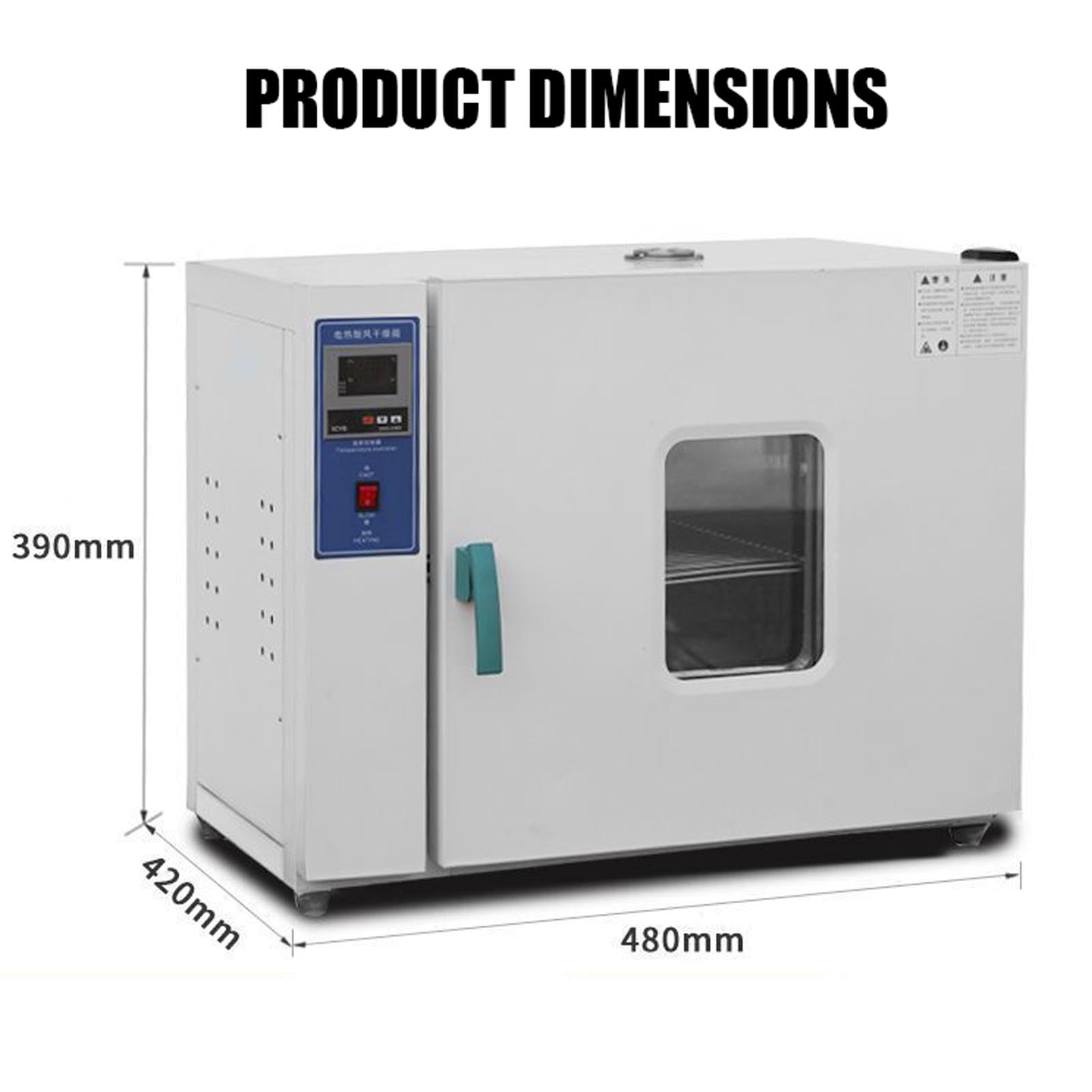 Piec suszący z nadmuchem o stałej temperaturze, wykonany ze stali nierdzewnej, z timerem i regulacją temperatury, inteligentny suszarniczy elektromechaniczny cyfrowy wyśw white Galvanized inner liner