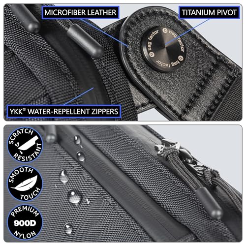 Image of Urban Core Sling Bag - Premium Minimalist EDC Crossbody with Titanium Hardware