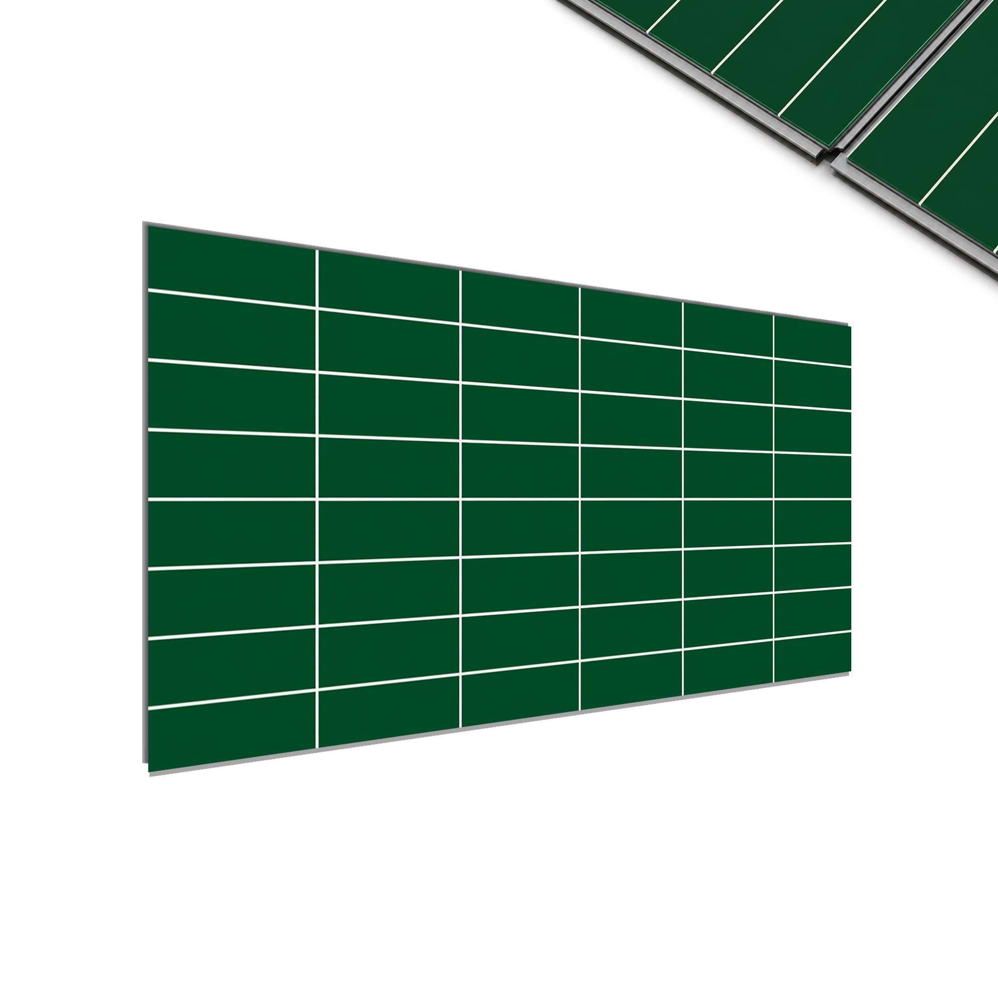 IZODEKOR – SPC Wall Panel Marble Look 60x120cm – 1 Piece – Waterproof, Scratch-Resistant, Heat-Resistant Backsplash – SPC Wall Cladding for Kitchen & Bathroom - Deep Green Line
