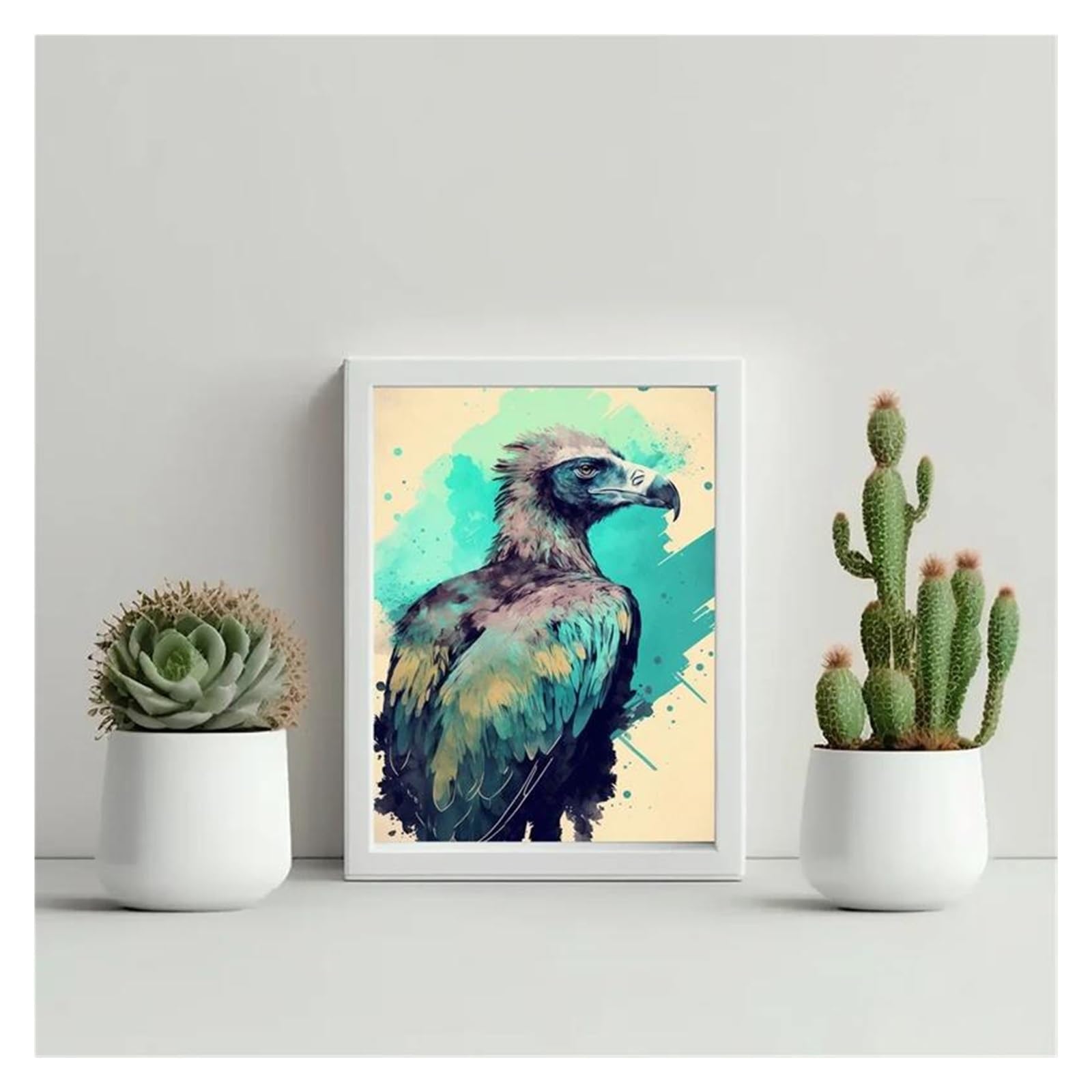 Peinture sur toile zèbre XENITE grand format au design rétro chic