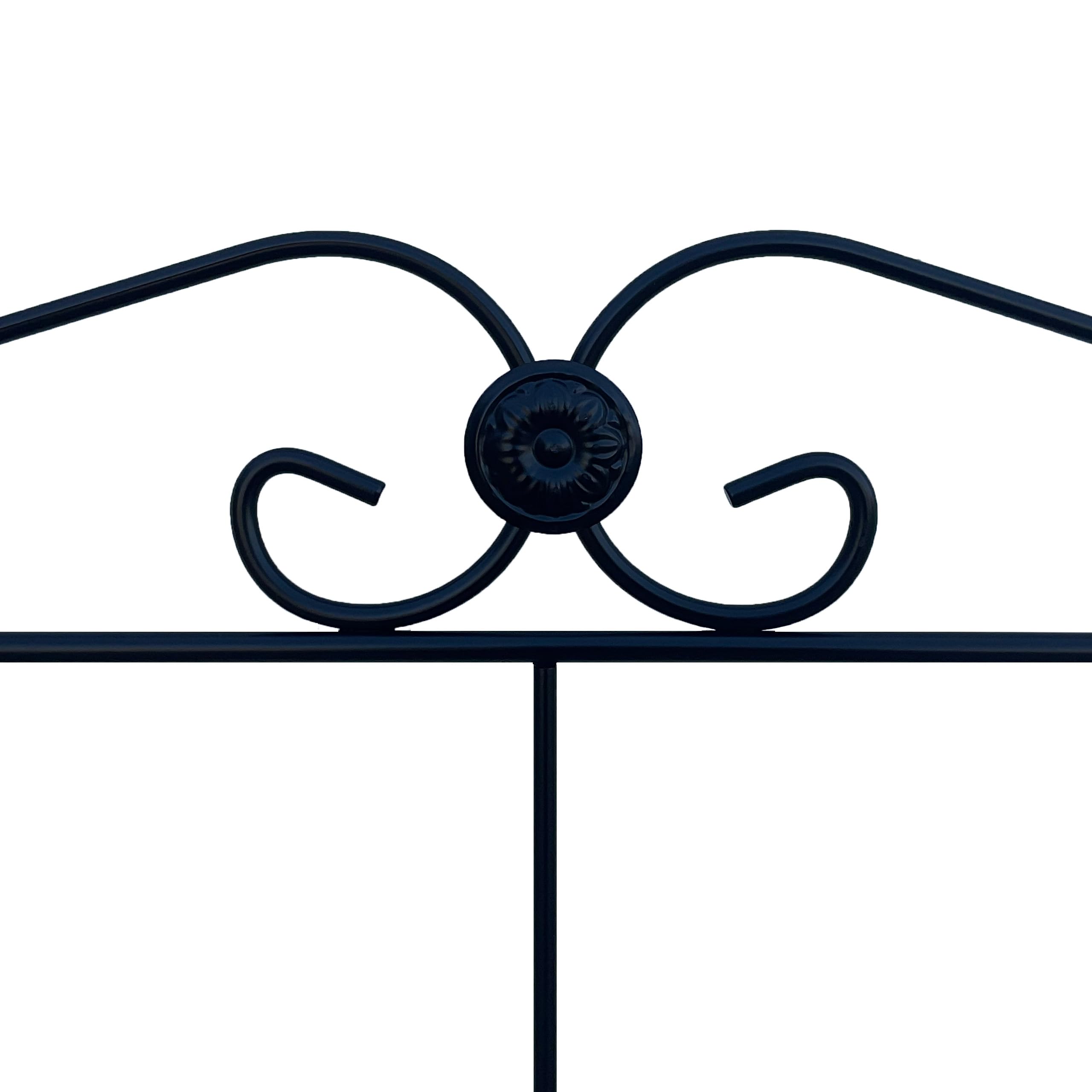 Cabecero Forja Salamanca, Cabezal para Cama, Cabecero, Cama Matrimonio e Individual, Cama De Hierro, Cabezal Forja, Cabecero Juvenil, Hecho En España (Negro, 135 cm)