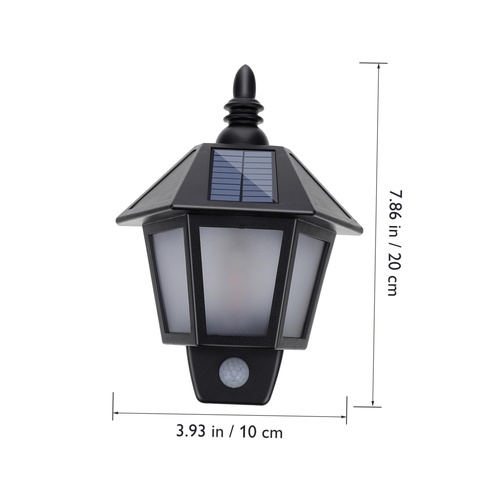Toddmomy Solar Wandleuchte Mit Bewegungssensor Led Solarlicht Für Garten Und Terrasse Wetterfest Einfache Montage Schwarze Außendeckenlampe