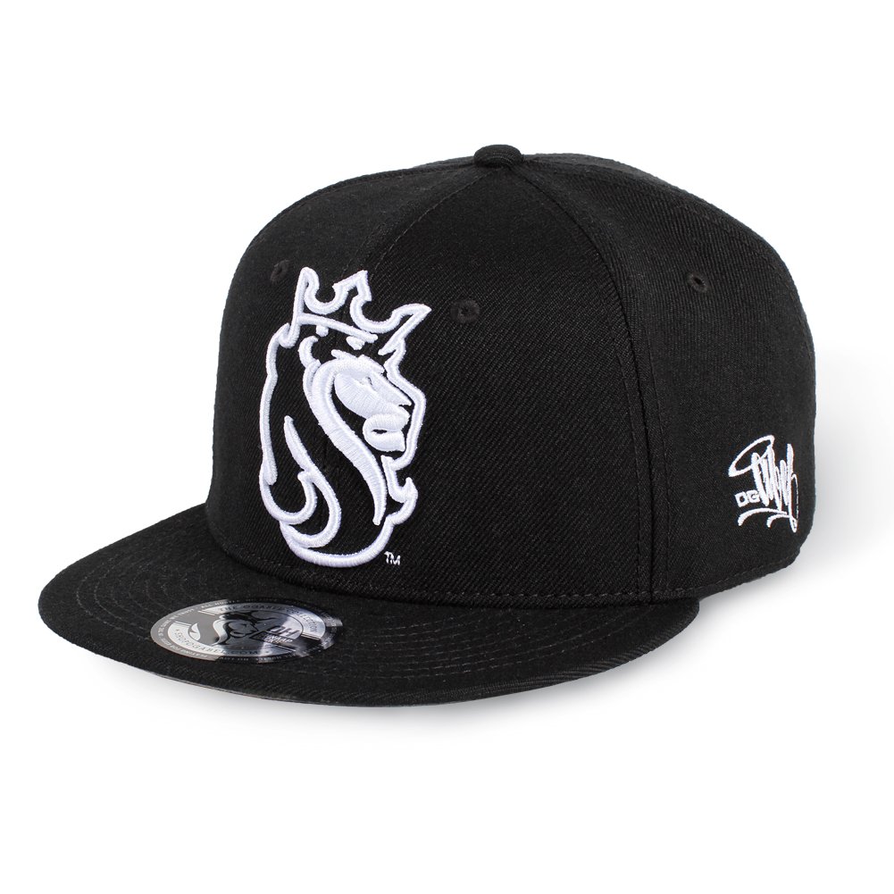 Men's OG Lion Snapback Hat Black