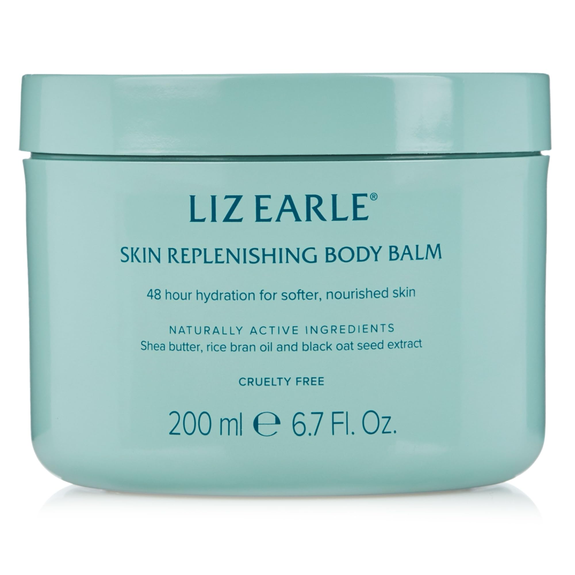 Liz Earle Skin Replenishing Body Balm for Normal or Dry Skin with Shea Butter, Rice Bran Oil and Black Oat Seed Extract, 200ml