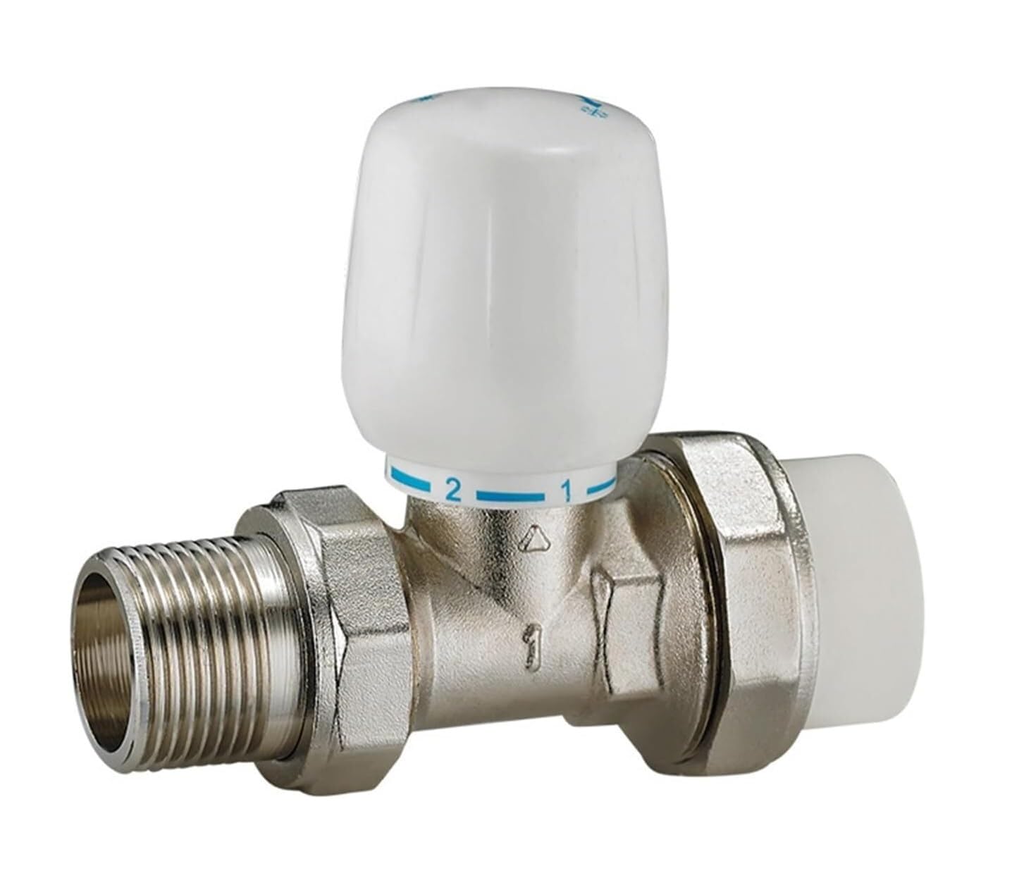 Kpkpk One Color Dn15 Brass Ppr Thermostatic Radiator Valve - Manual Temperature Control For Underfloor Heating System- 1Pc(Ppr32x25)